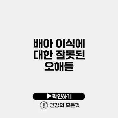 배아 이식에 대한 잘못된 오해들