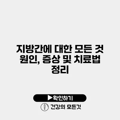 지방간에 대한 모든 것 원인, 증상 및 치료법 정리
