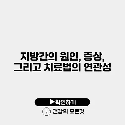 지방간의 원인, 증상, 그리고 치료법의 연관성